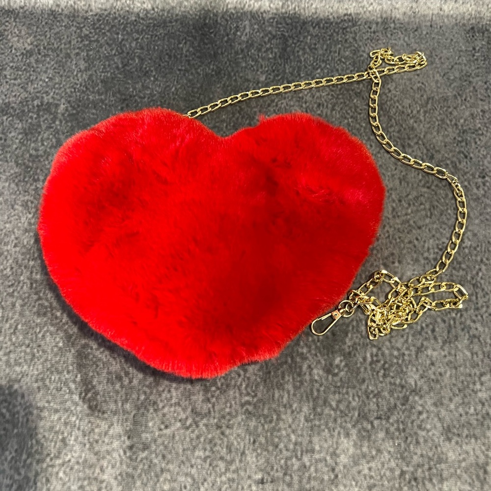 Plush Heart Purse